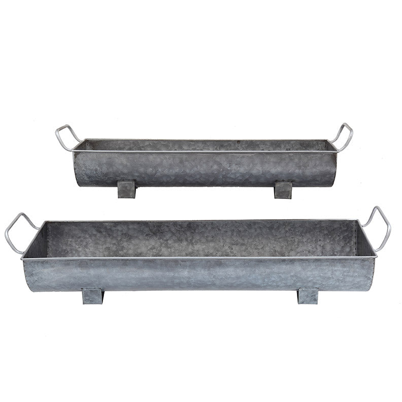 Rectangle Metal Planters / Air Plant Holders (set of 2)