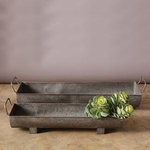 Rectangle Metal Planters / Air Plant Holders (set of 2)