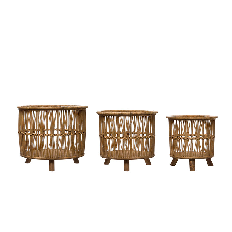 Bamboo Baskets / Plant Baskets / Bamboo Planters (set of 3)