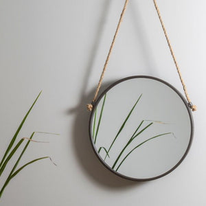 Circle Wall Mirror with Rope